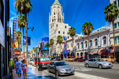 the hollywood walk of fame in los angeles california